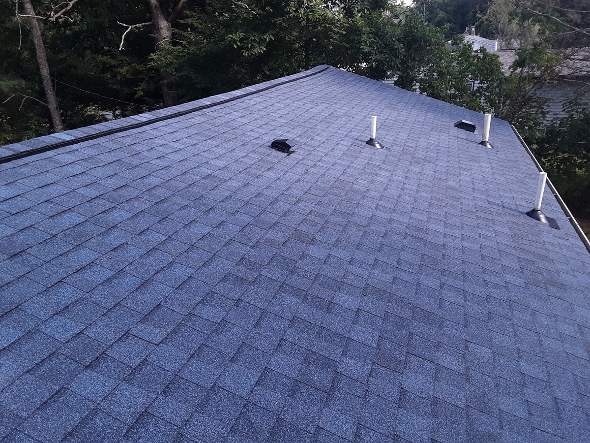 After — From Wind Claim to Coastal Color — CertainTeed Landmark in Atlantic Blue for a Hopkinton, RI Home