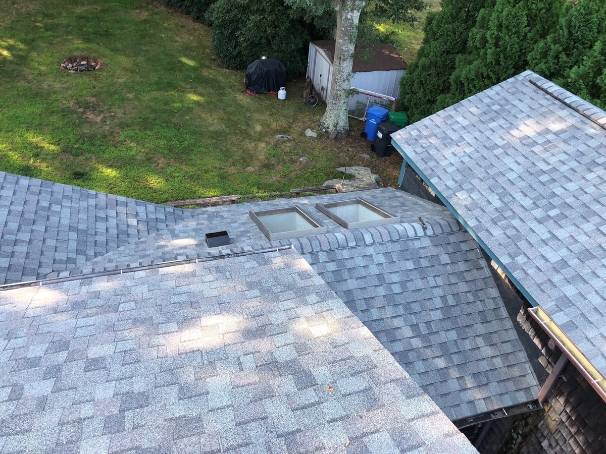 CertainTeed Landmark Colonial Slate roof with skylight, South Kingstown