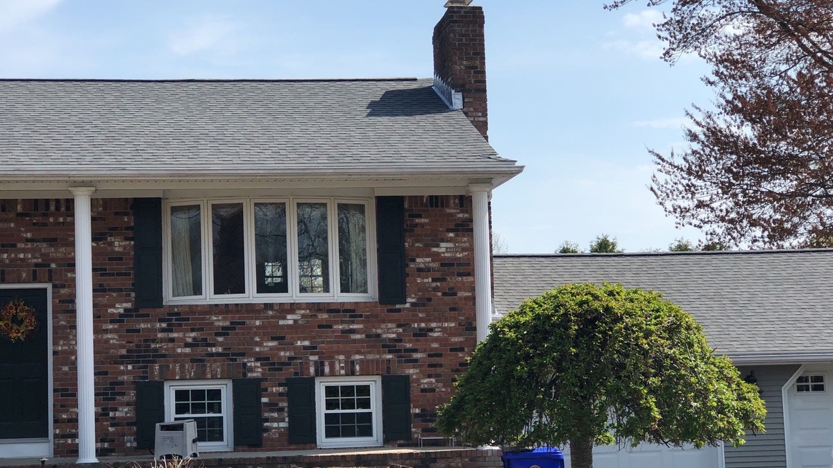 A Solar-Ready Roof Replacement — CertainTeed Landmark Pewterwood on a North Providence, RI Brick Ranch