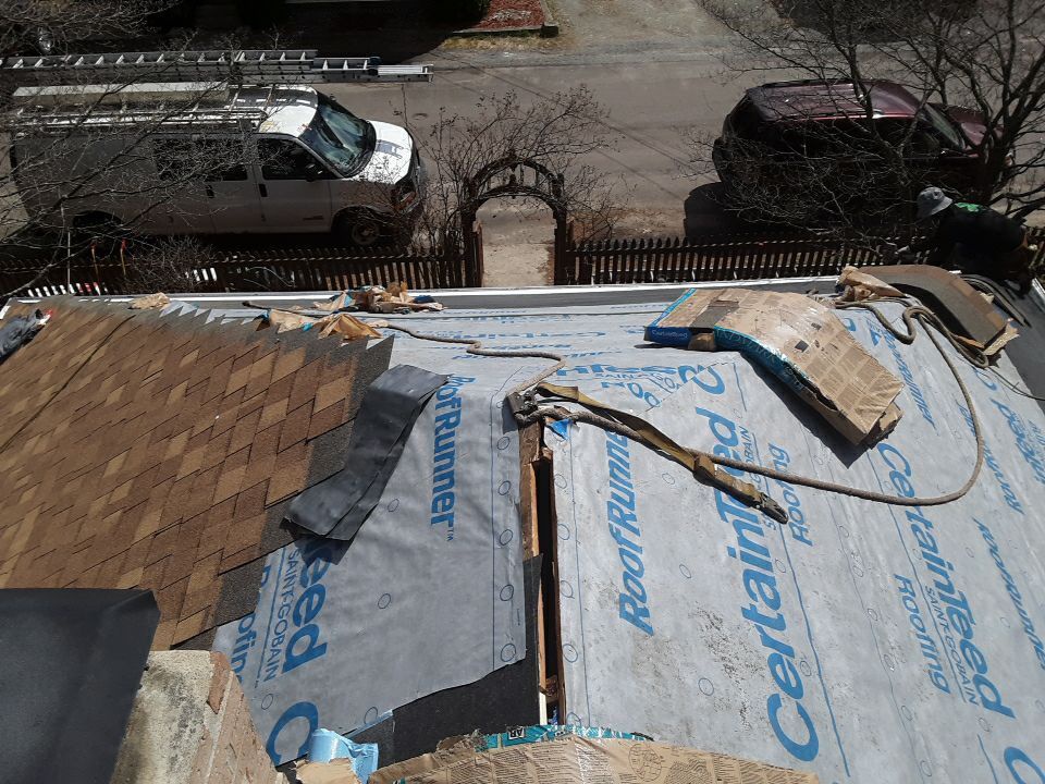 Ice and water shield installed Smithfield RI insurance roof replacement