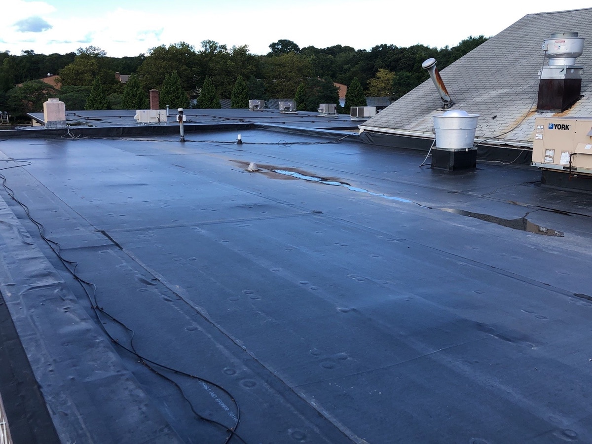 After — South Kingstown Commercial EPDM Flat Roof for a Busy Restaurant Property