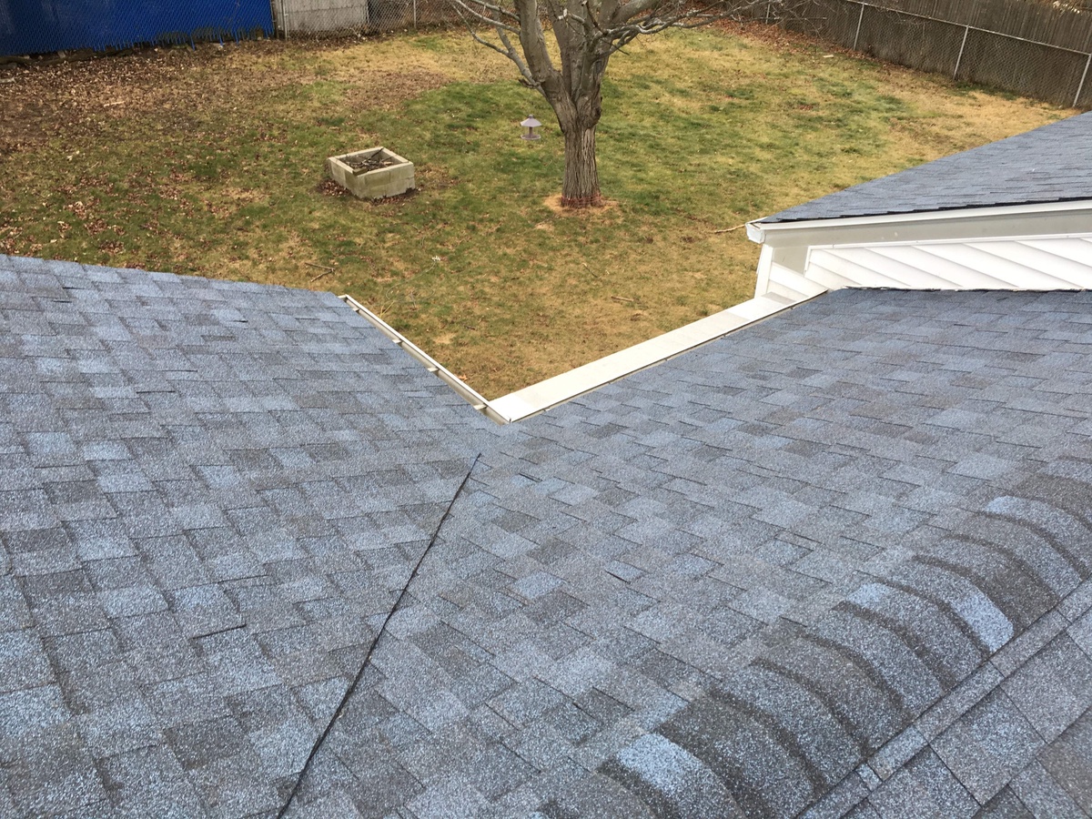 New ridge vent line on East Providence RI CertainTeed Landmark roof