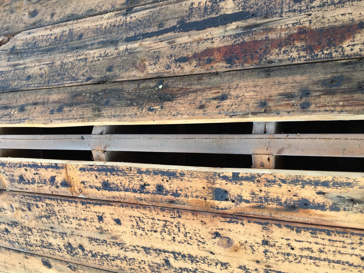 Original plank decking exposed during East Providence RI roof replacement