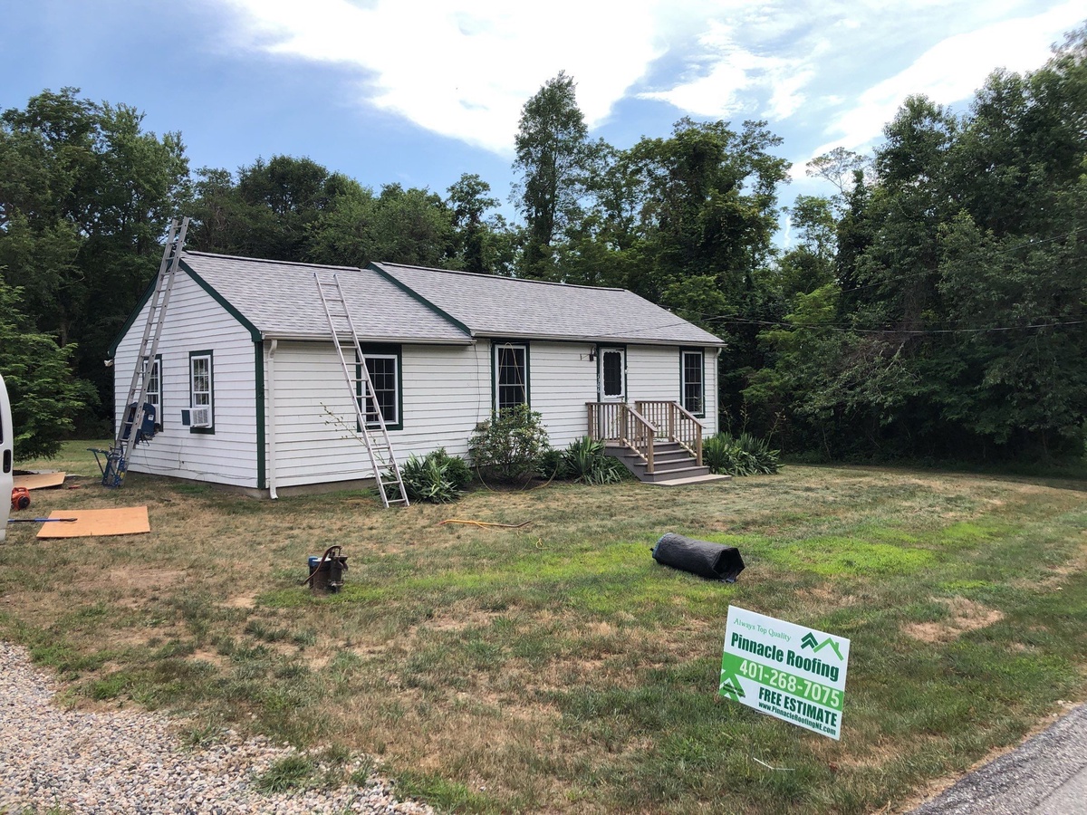 Seamless Gutters, PVC Trim, and Landmark in Birchwood — A Complete Edge Rebuild in Jamestown, RI