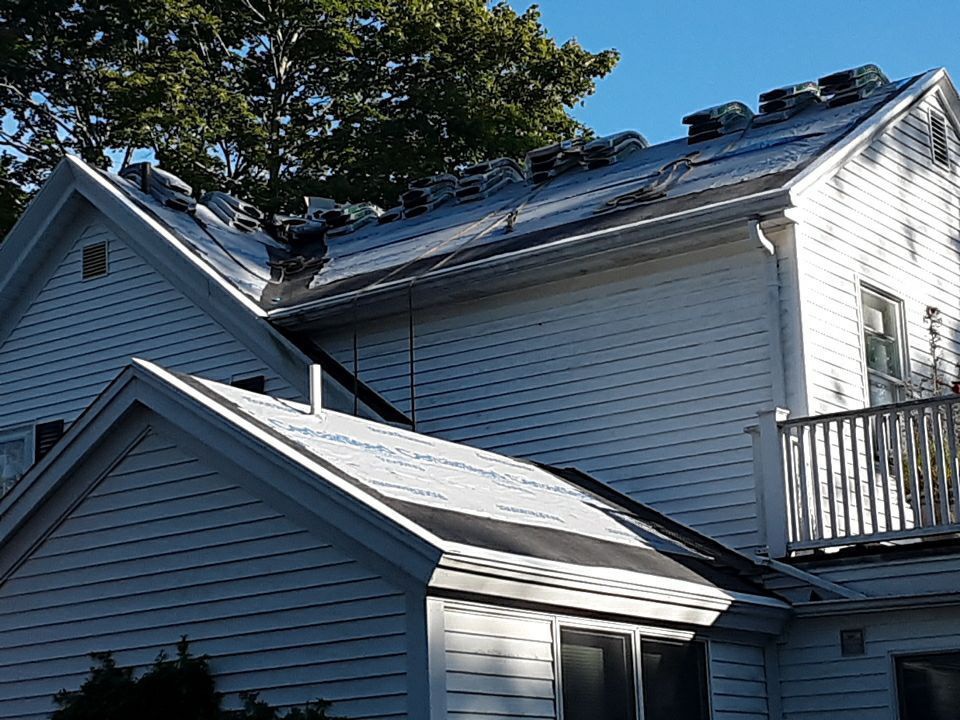 New underlayment over plywood deck Jamestown RI insurance roof replacement