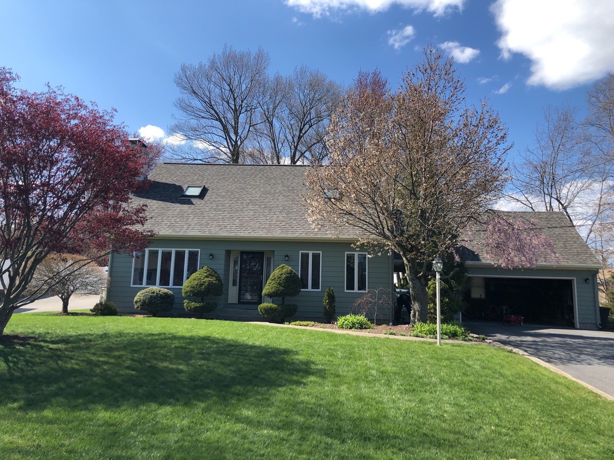 Johnston, RI Storm Restoration — CertainTeed Landmark in Max Def Weathered Wood with New Skylight