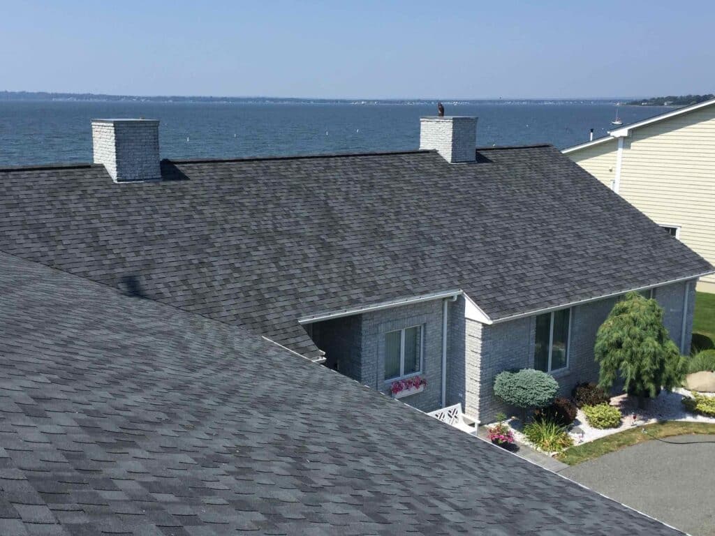 Pinnacle Roofing Landmark Moire Black Roof • Fessiden Barrington