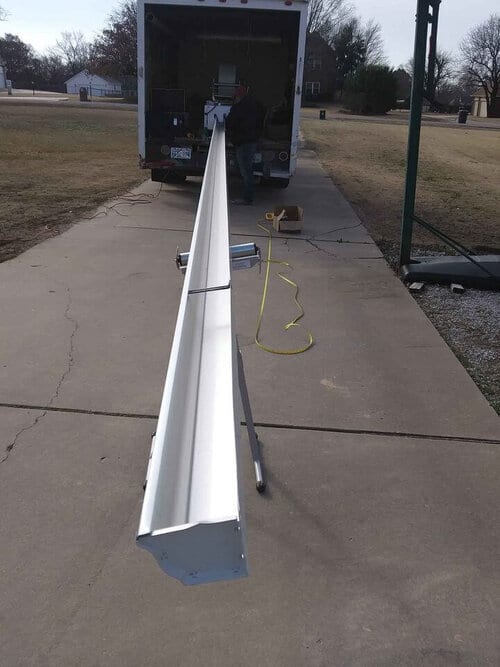 Gutter system installed by Pinnacle Roofing and Skylights