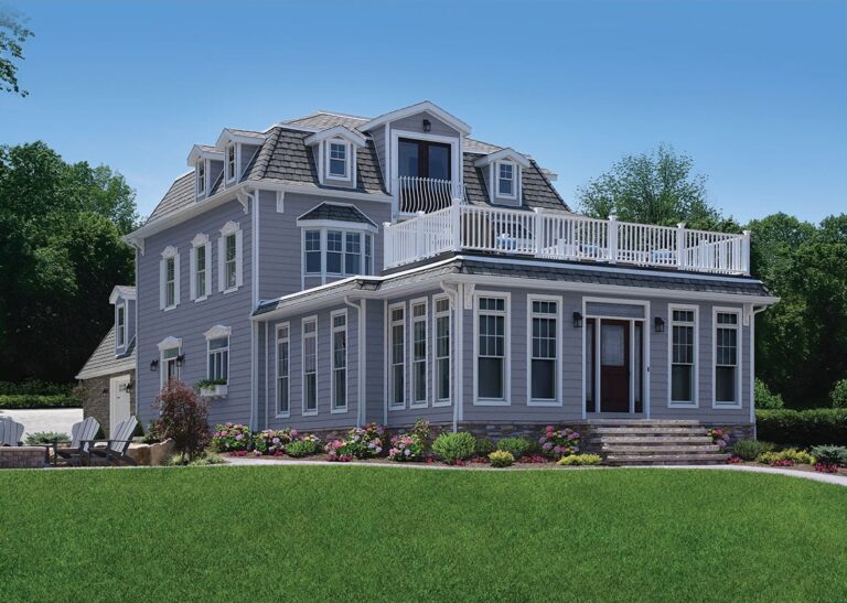 Everlast advanced composite siding example installed by Pinnacle Roofing