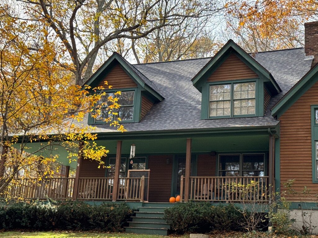 South Kingstown RI Residential Roof Replacement With Northgate Driftwood Modifed Asphalt Shingles By Pinnacle Roofing