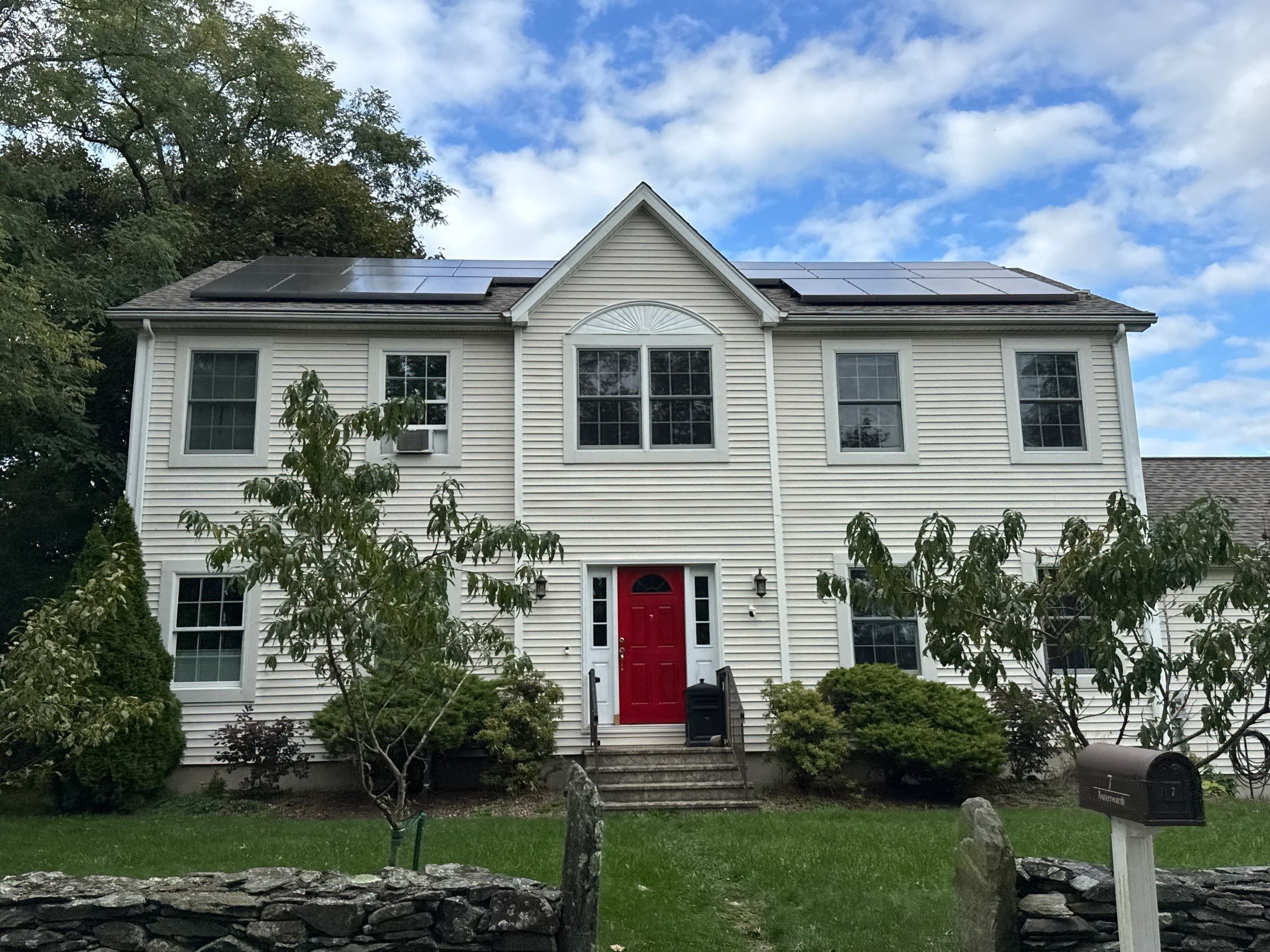 After — Bristol, RI Storm Damage Restoration — CertainTeed Landmark Roof in Weathered Wood