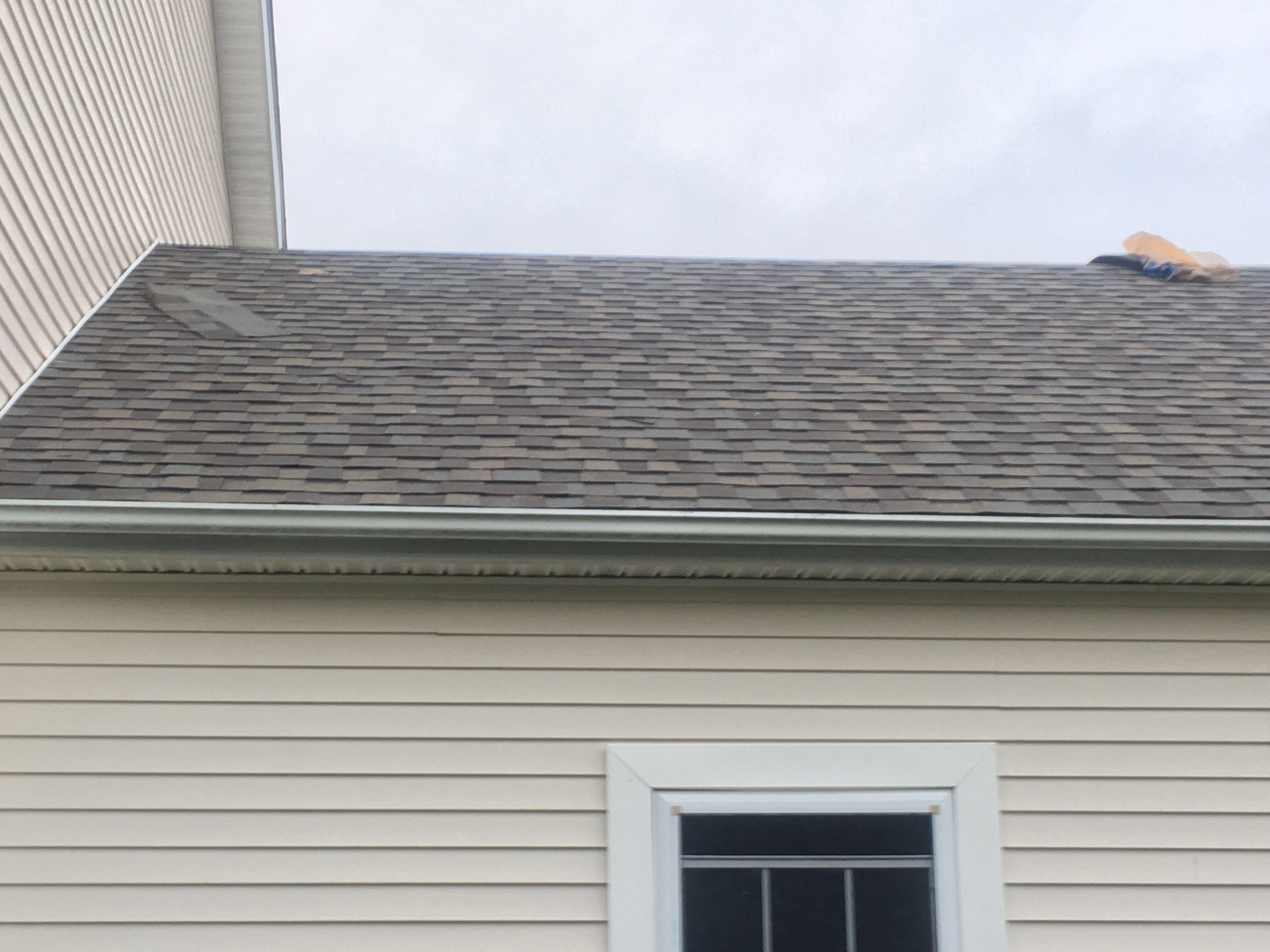 New Weathered Wood roof ridge detail, Bristol storm restoration