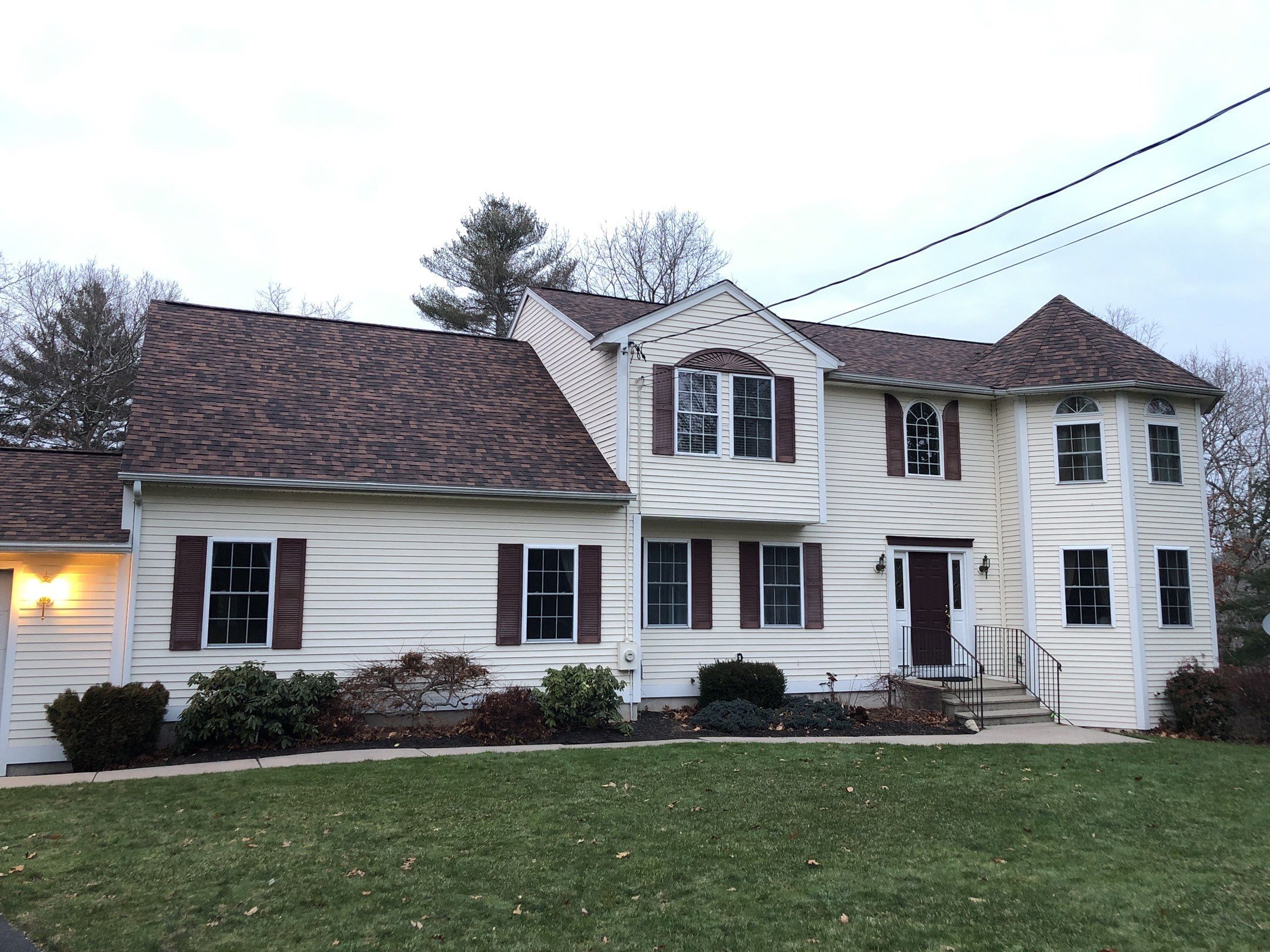 After — West Greenwich RI Storm Damage Restoration — CertainTeed Landmark Burnt Sienna Colonial Reroof