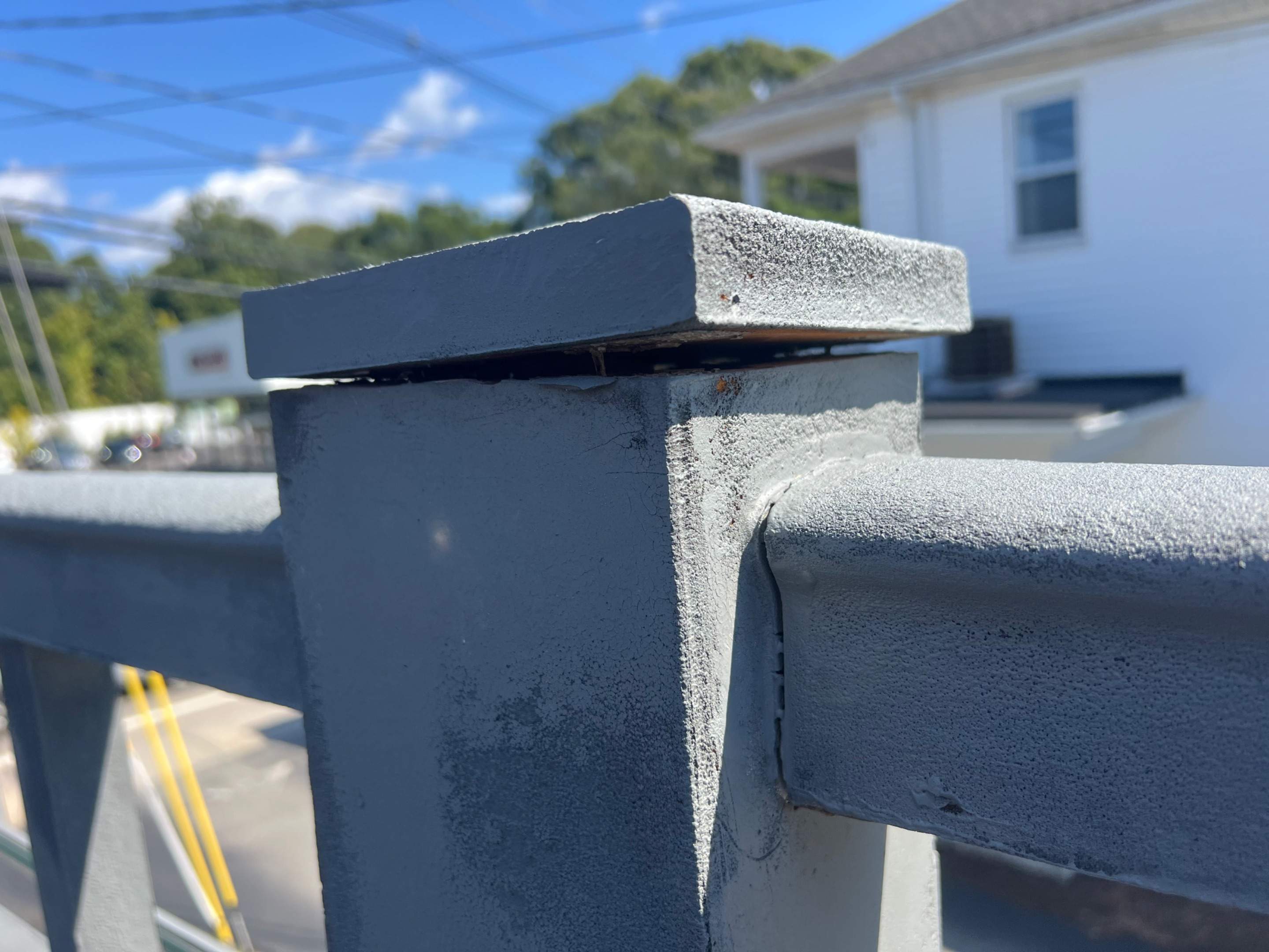 Repaired parapet coping on Barrington flat roof project