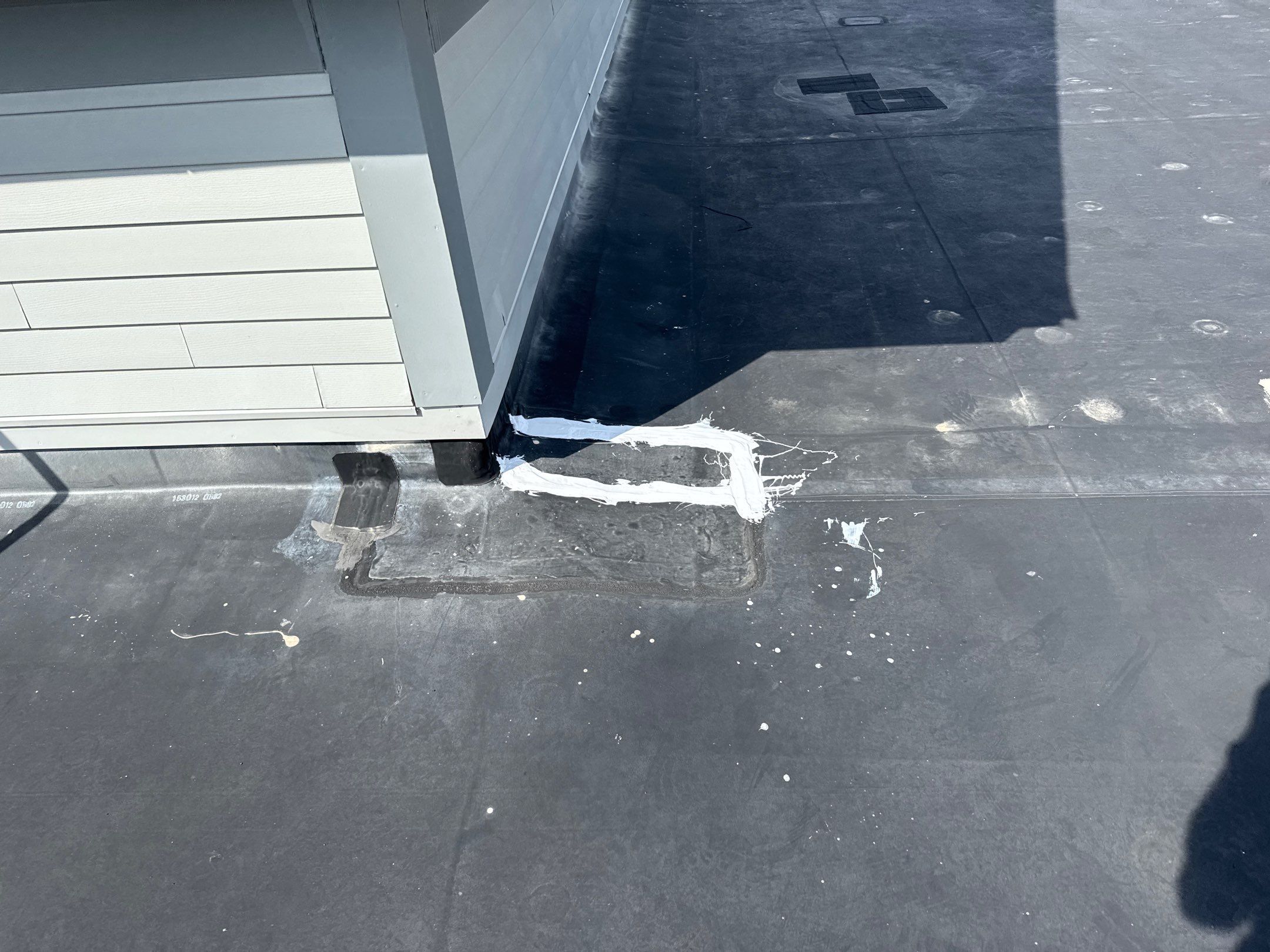 Sealed roof-to-wall detail after Barrington commercial roof repair