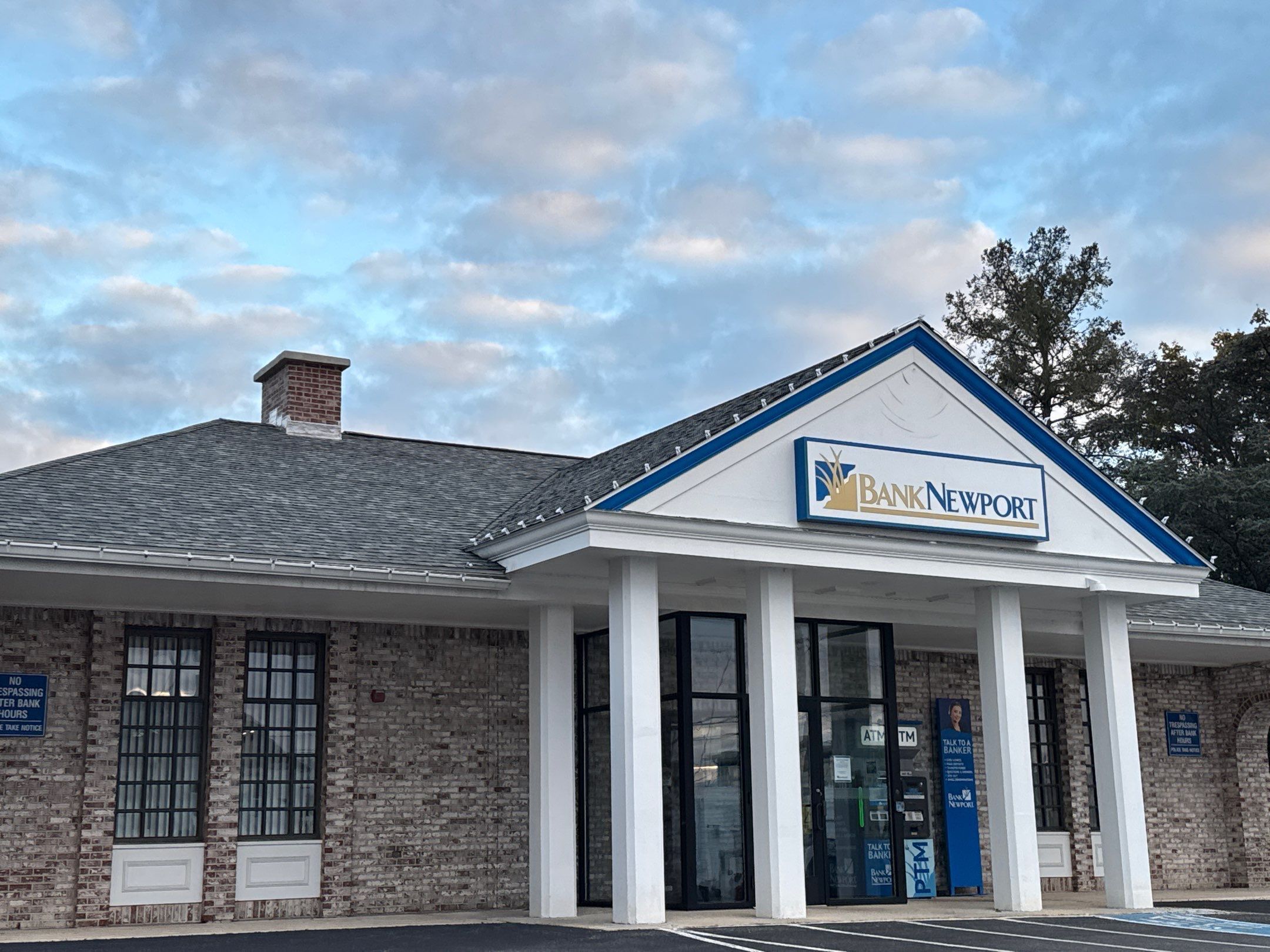New roof over entrance, Tiverton