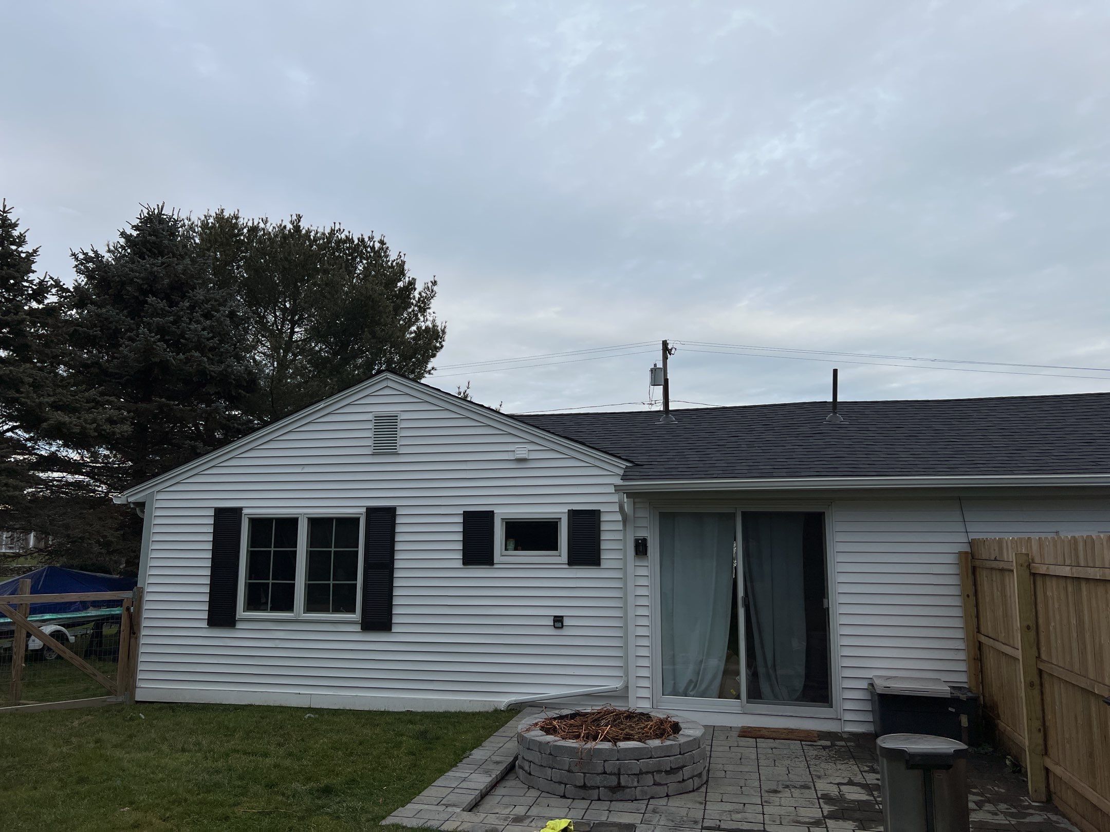After — Portsmouth RI Roof Repair — CertainTeed Landmark Moire Black Re-Roof