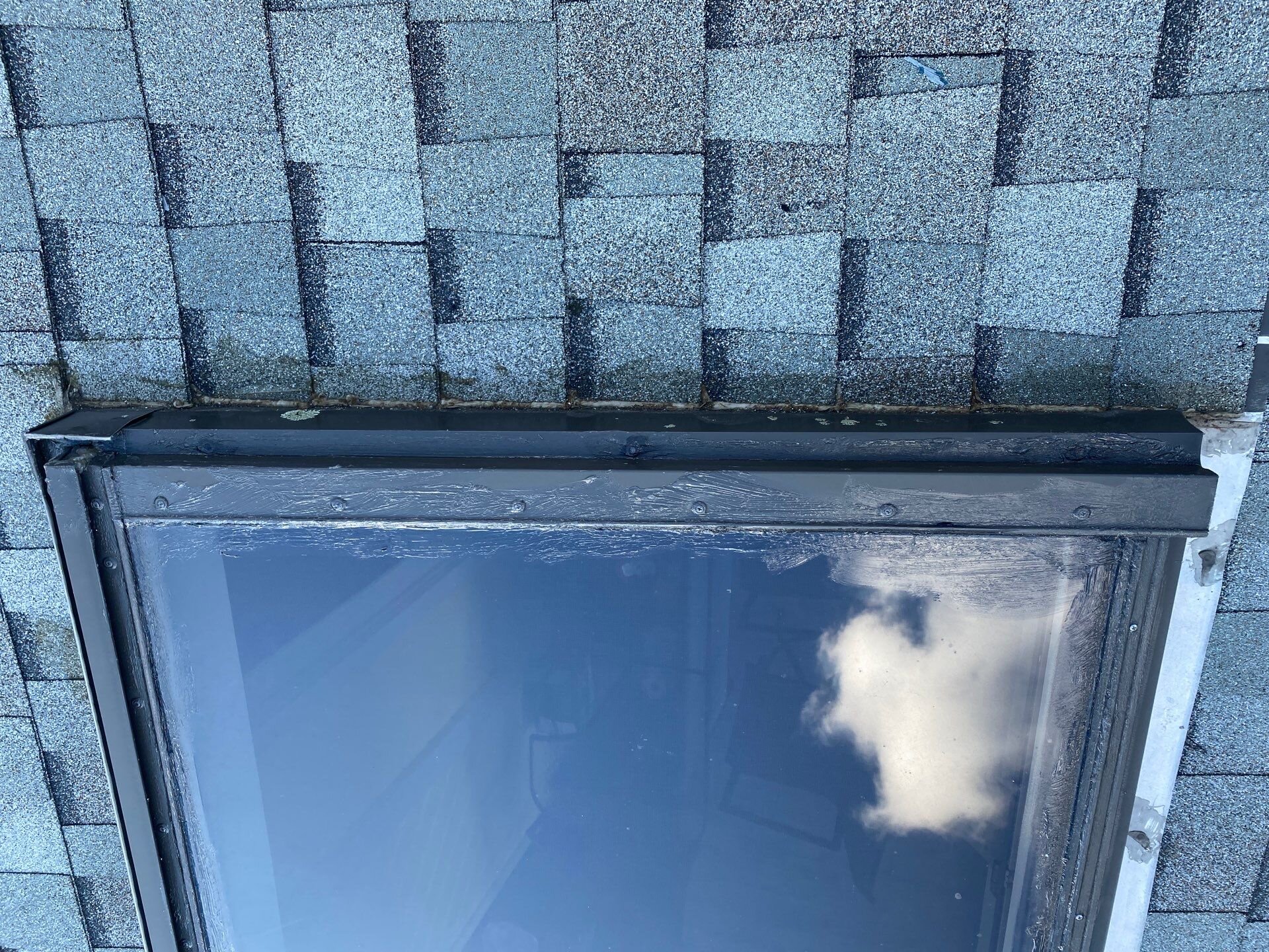 Natural light pours in through the new skylight