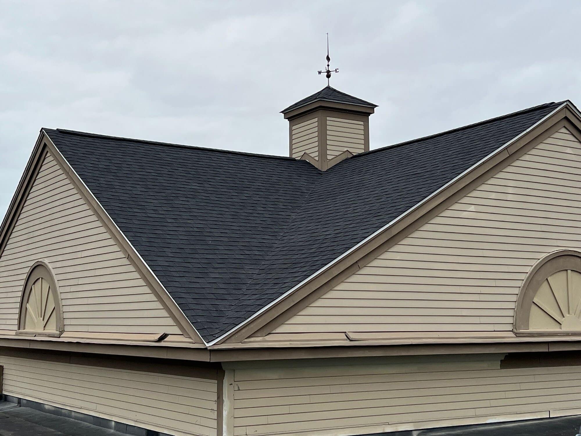 After — Barrington, RI Retail Plaza Full Architectural-Shingle Re-Roof on County Rd