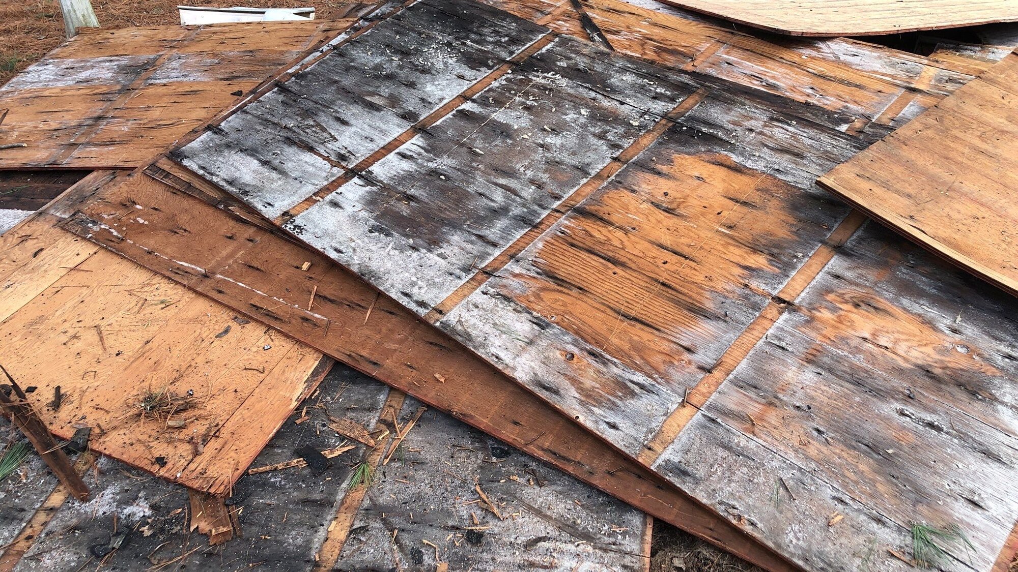 Restored roof after storm-related damage repair