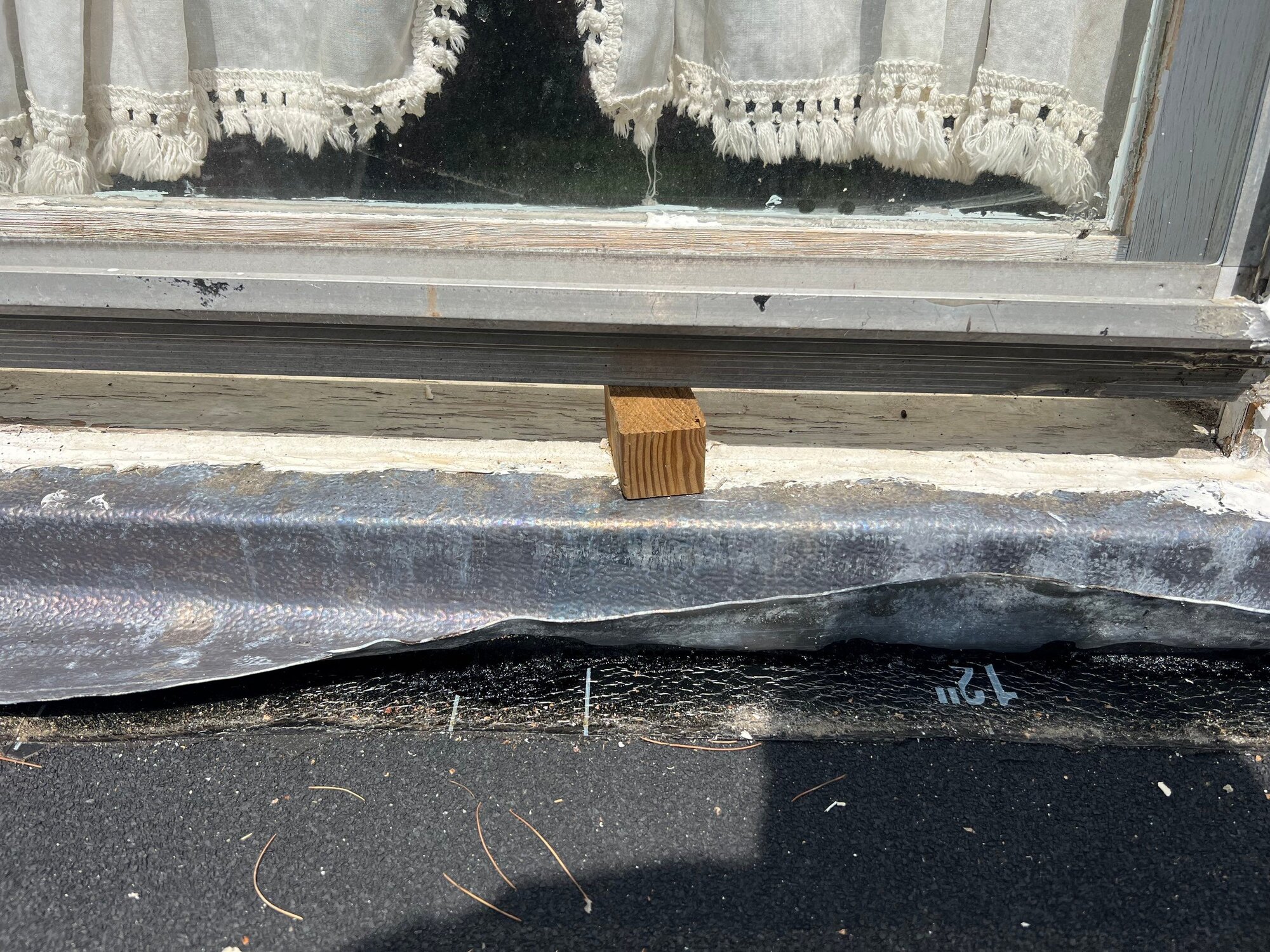 Clean seam and flashing detail on the flat roof