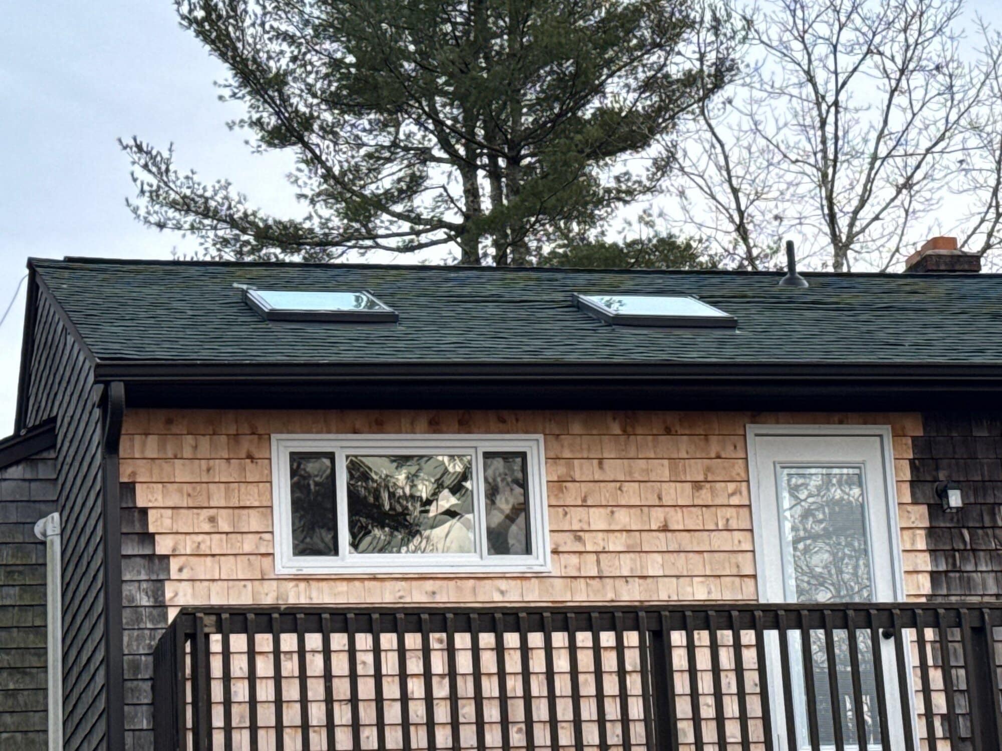 After — Exeter, RI Skylight Installation — Two New Skylights Added on Dolly Pond Road