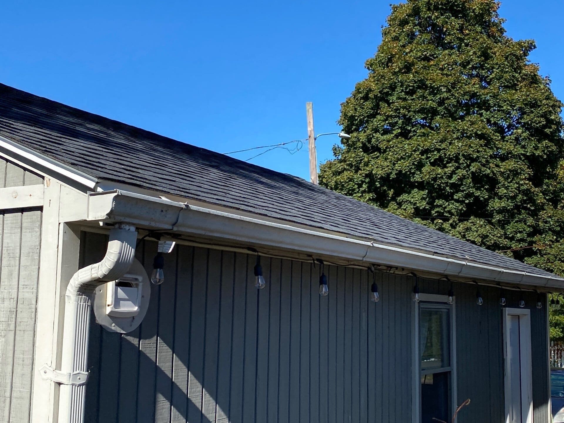 After — Cranston Seamless Aluminum Gutter and Downspout Installation