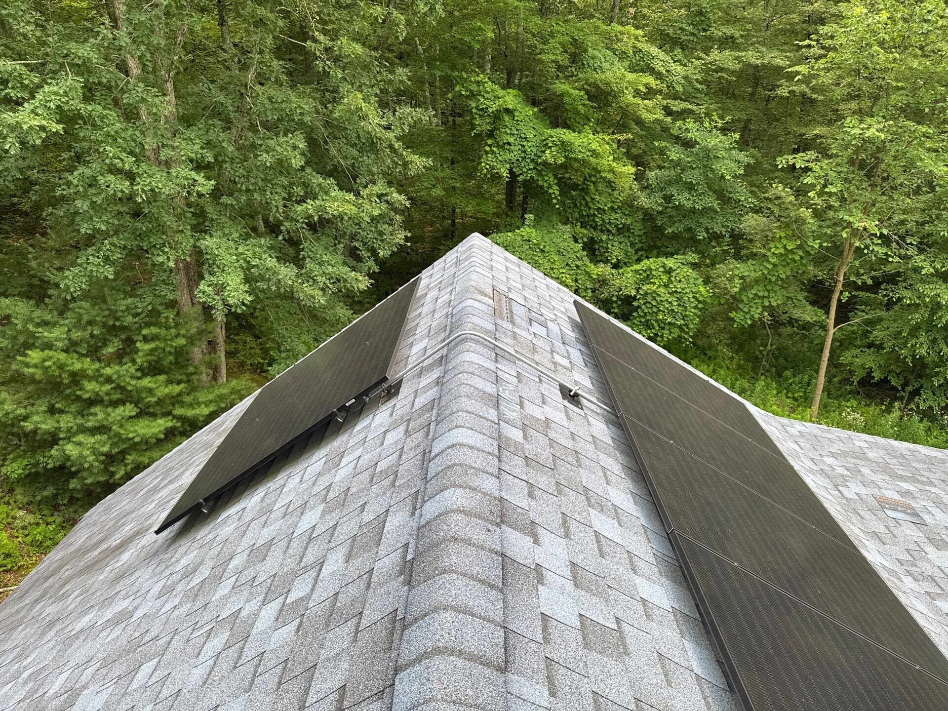 After — Foster, RI Roof Ventilation: How Ridge Venting Helps Fight Ice Dams