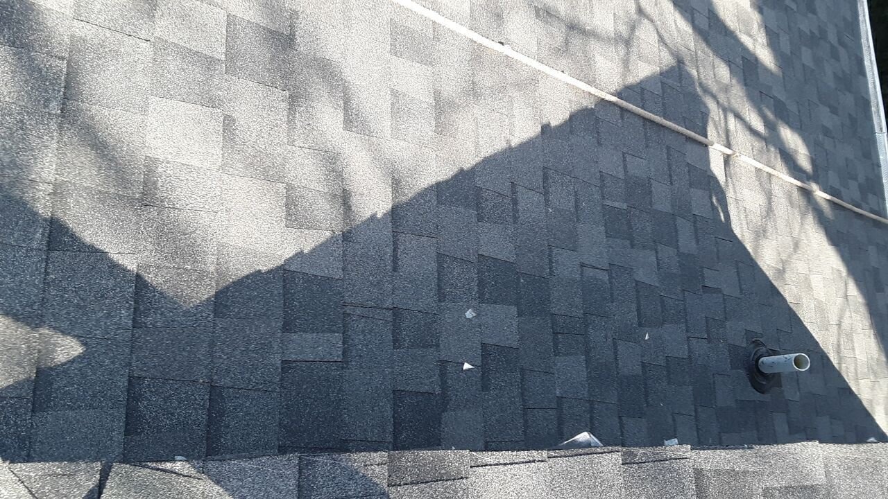Balanced intake at the eaves completes the ventilation system