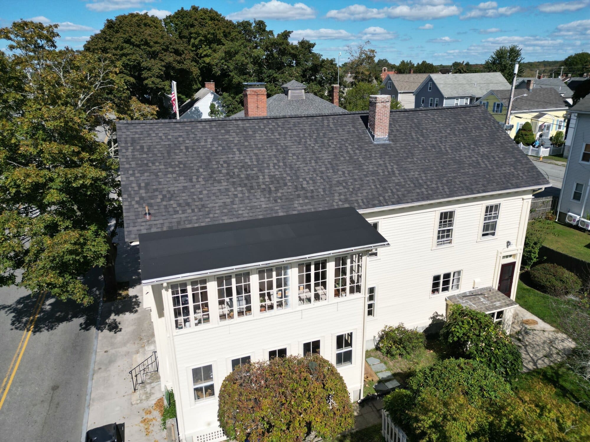 Warren, RI Attic Ventilation: Ridge Vent Fights Ice Dams on a Colonial