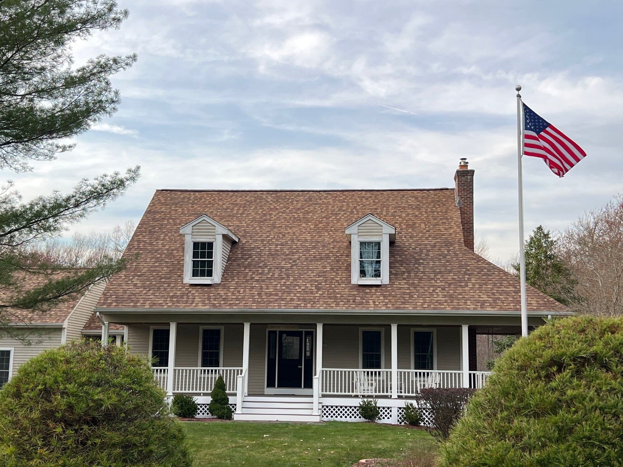After — Resawn Shake Roof Replacement on a Richmond Cape, RI