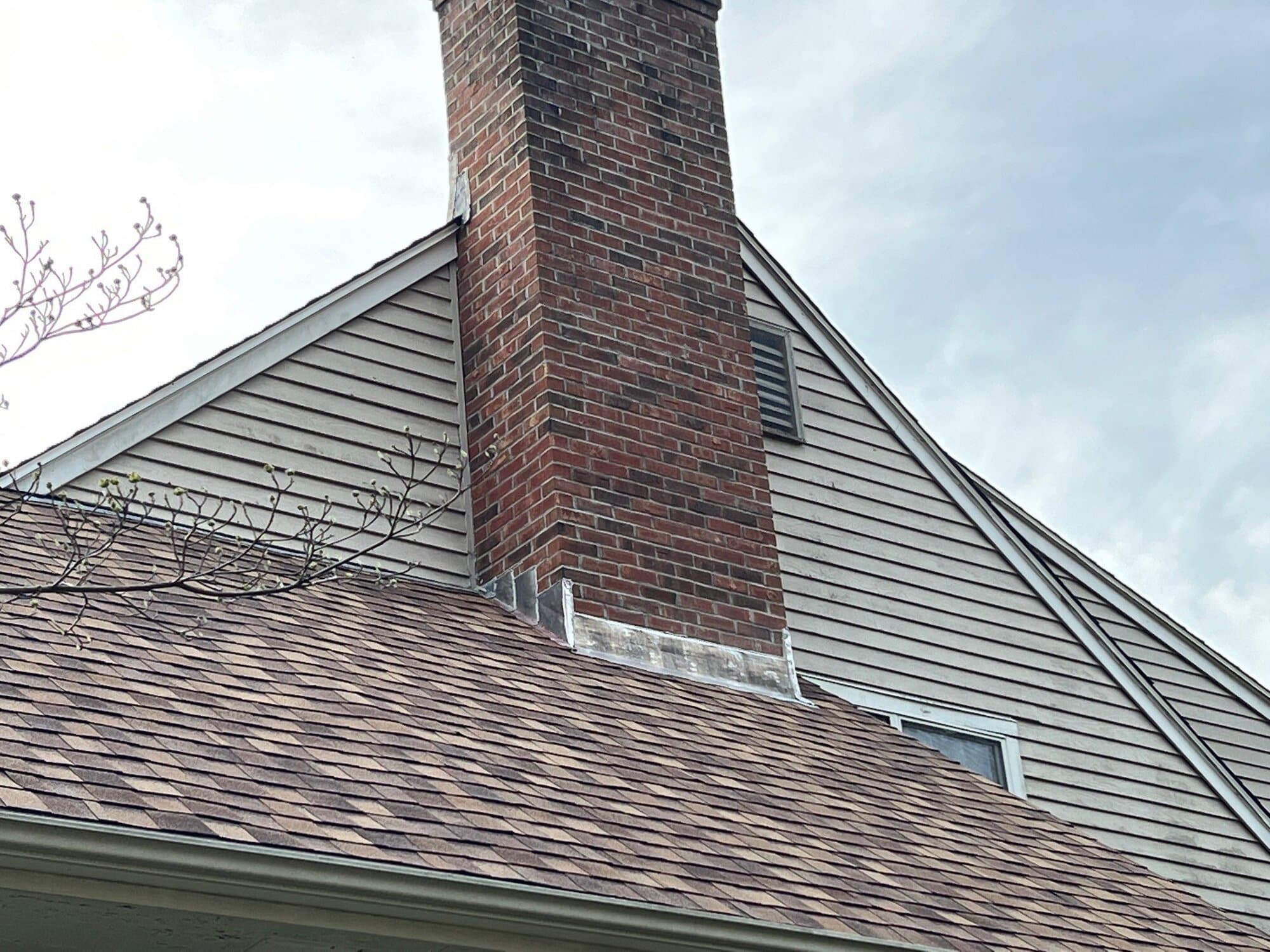 New roof with clean ridge and valley lines