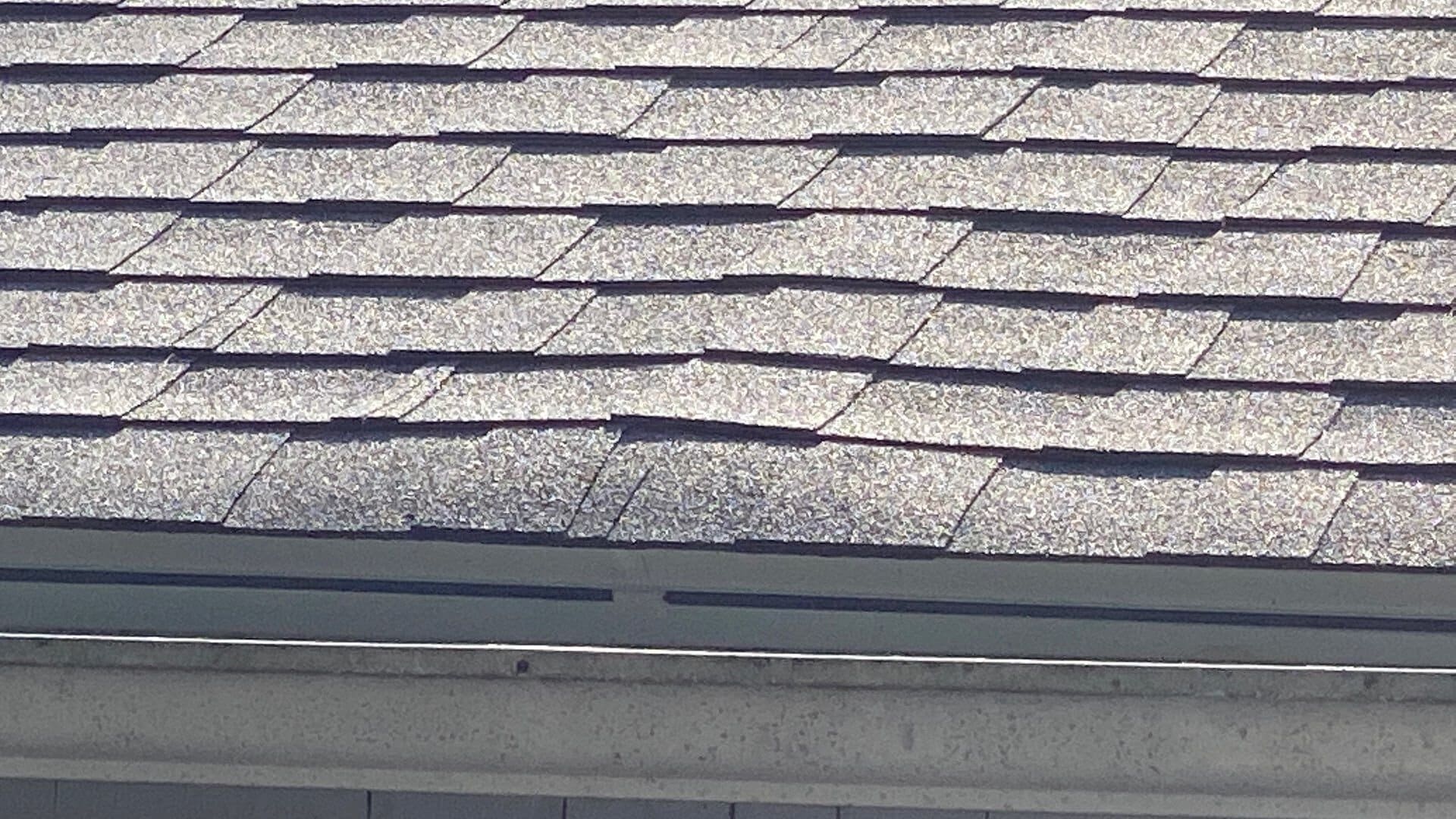 New roof replacing the storm-damaged sections