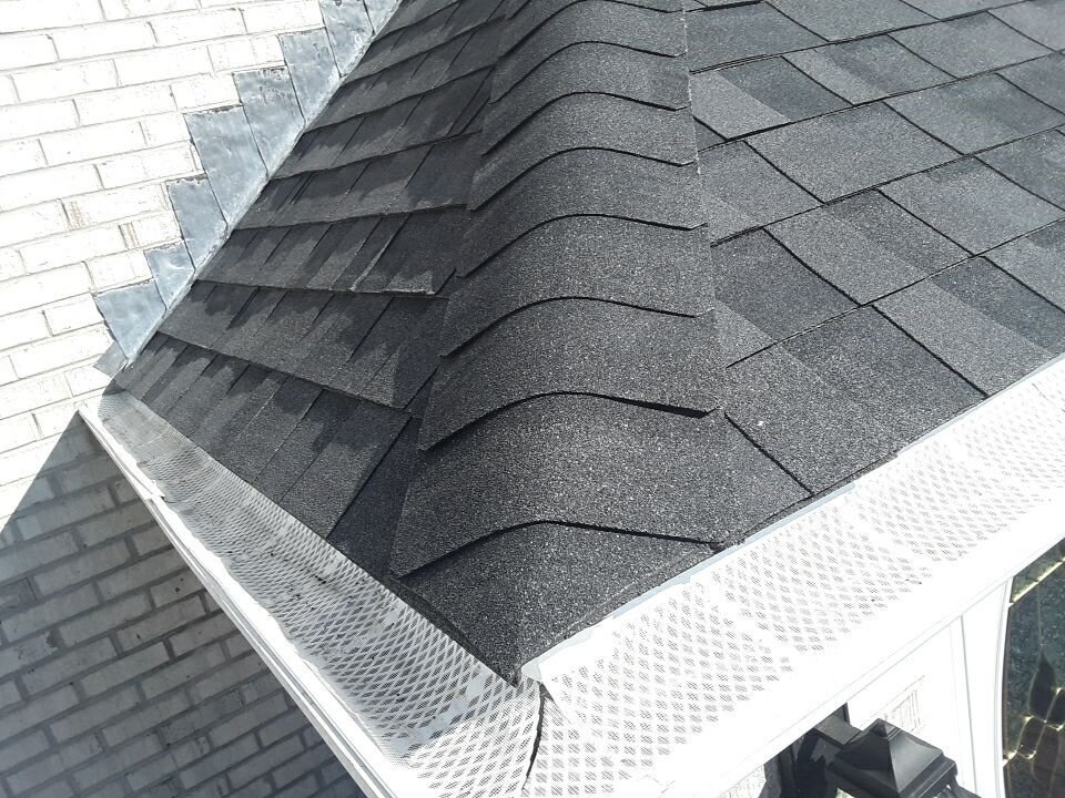 After — East Greenwich, RI Storm Damage Roof Restoration — Moire Black Landmark