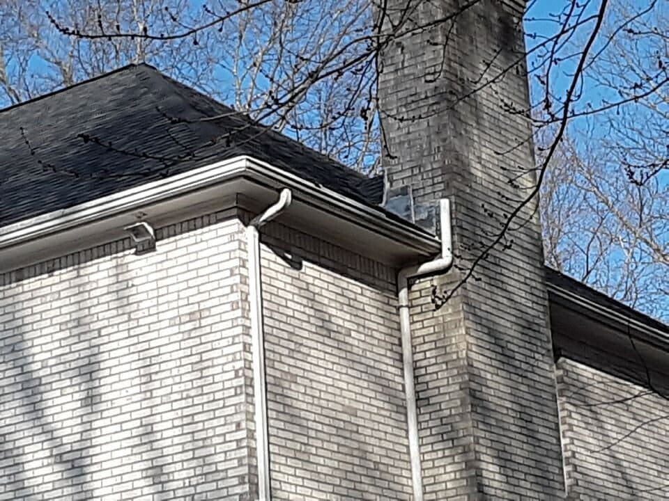 Restored roof after storm damage