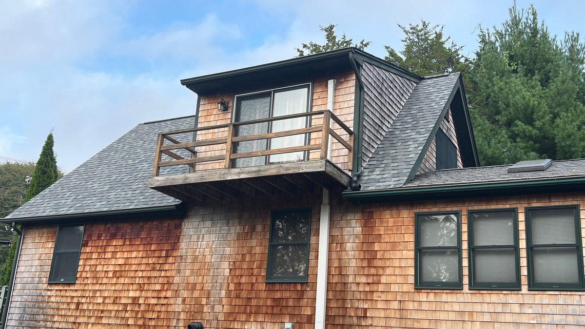 After — CertainTeed Landmark PRO Colonial Slate Roof Replacement in Jamestown, RI