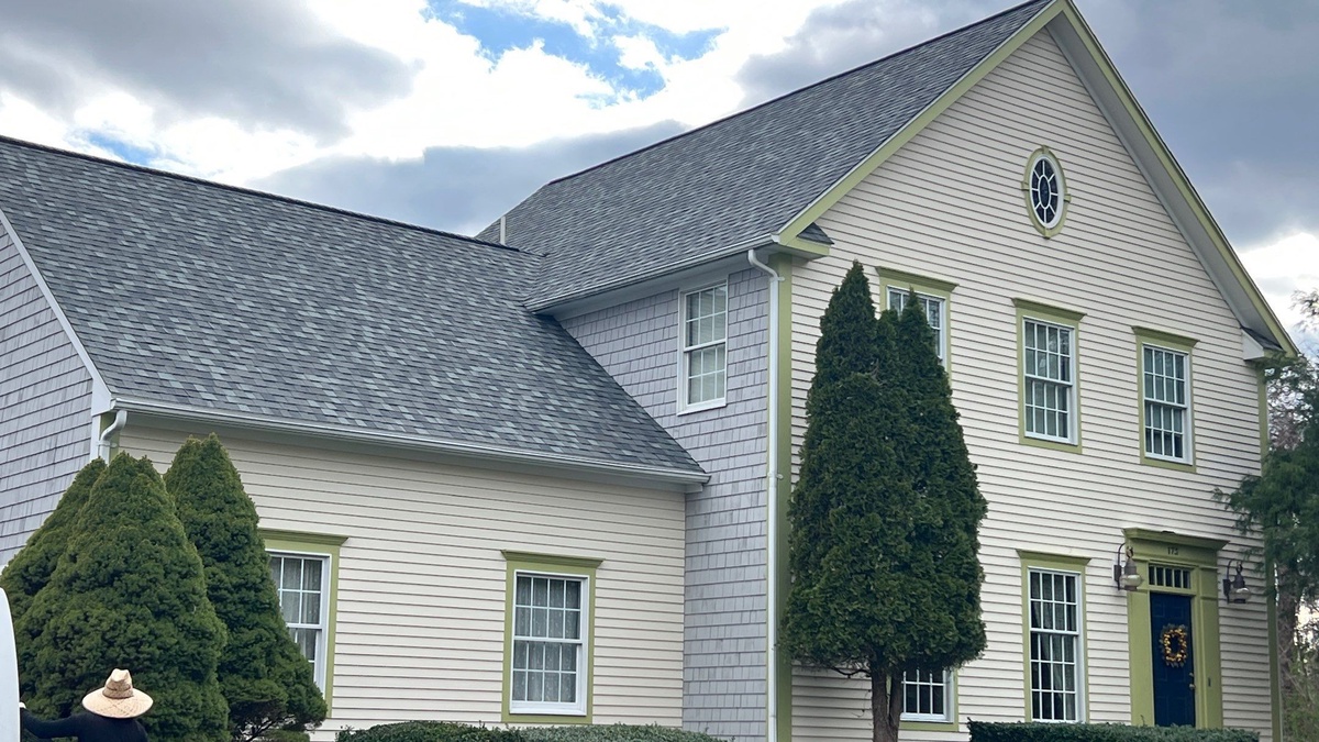 After — CertainTeed Landmark PRO Georgetown Gray Roof Replacement in North Kingstown, RI