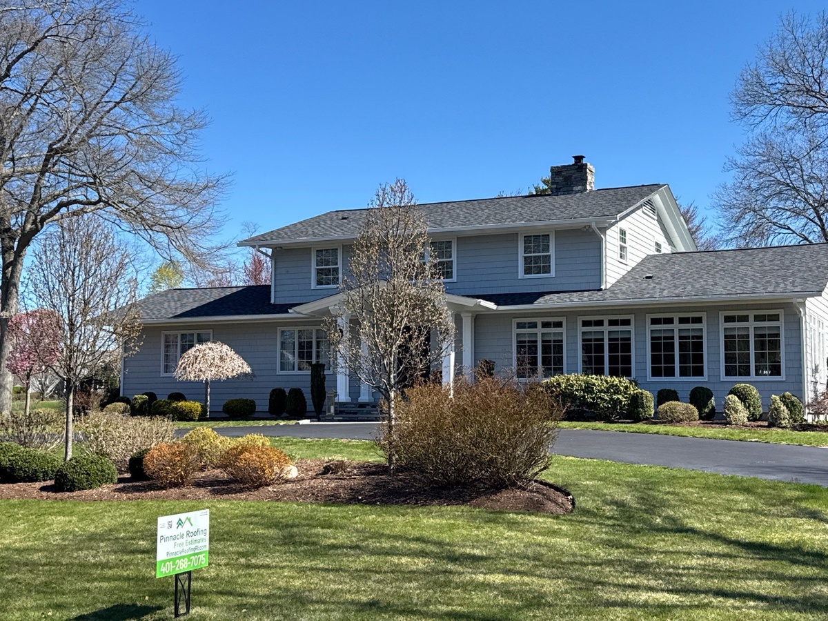 New VELUX skylight installed in CertainTeed Landmark PRO Moire Black roof in Warwick RI