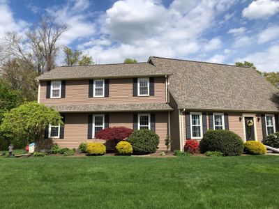 After — Lincoln, RI Wind-Damage Insurance Claim — CertainTeed Landmark PRO in Max Def Weathered Wood