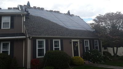 Finished CertainTeed Landmark roof and front elevation, Lincoln