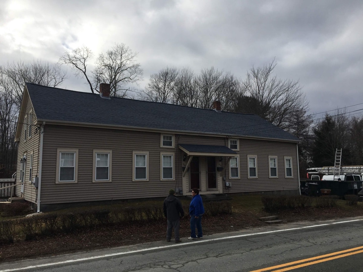 Burrillville, RI Roof Replacement in CertainTeed Landmark Atlantic Blue Shingles