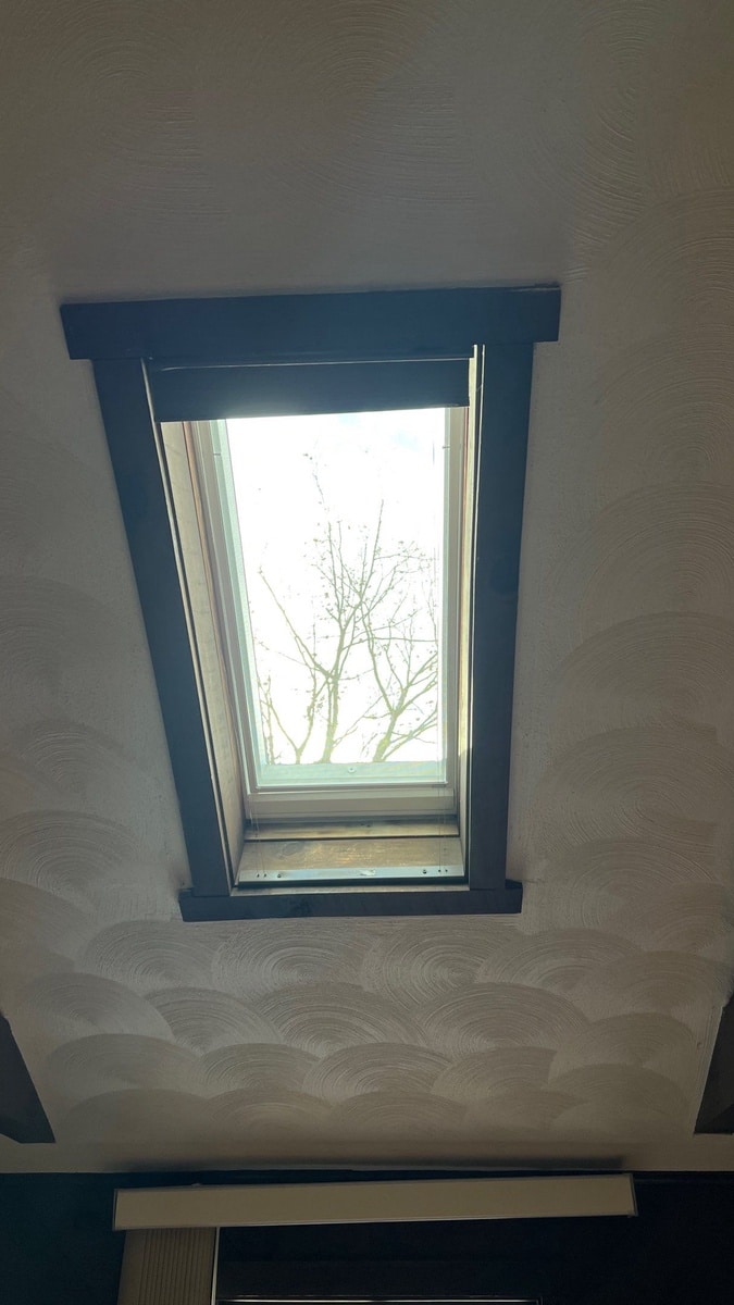 Foster, RI Roof in CertainTeed NorthGate Weathered Wood with Solar-Venting VELUX Skylights