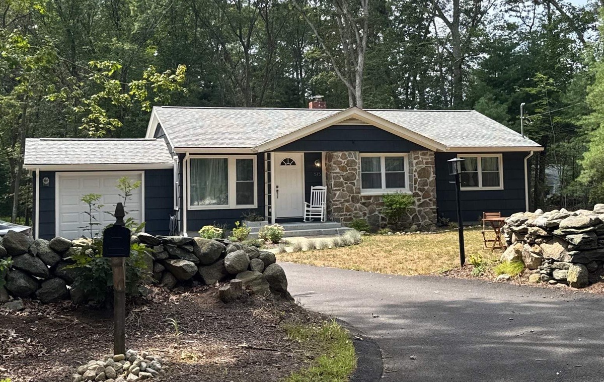 After — Seamless Gutters with ShurFlo Leaf Guards Under a TAMKO Heritage Roof — East Greenwich, RI