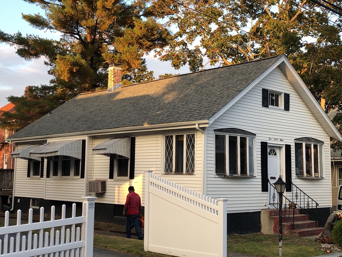 Pawtucket RI home after storm damage roof replacement