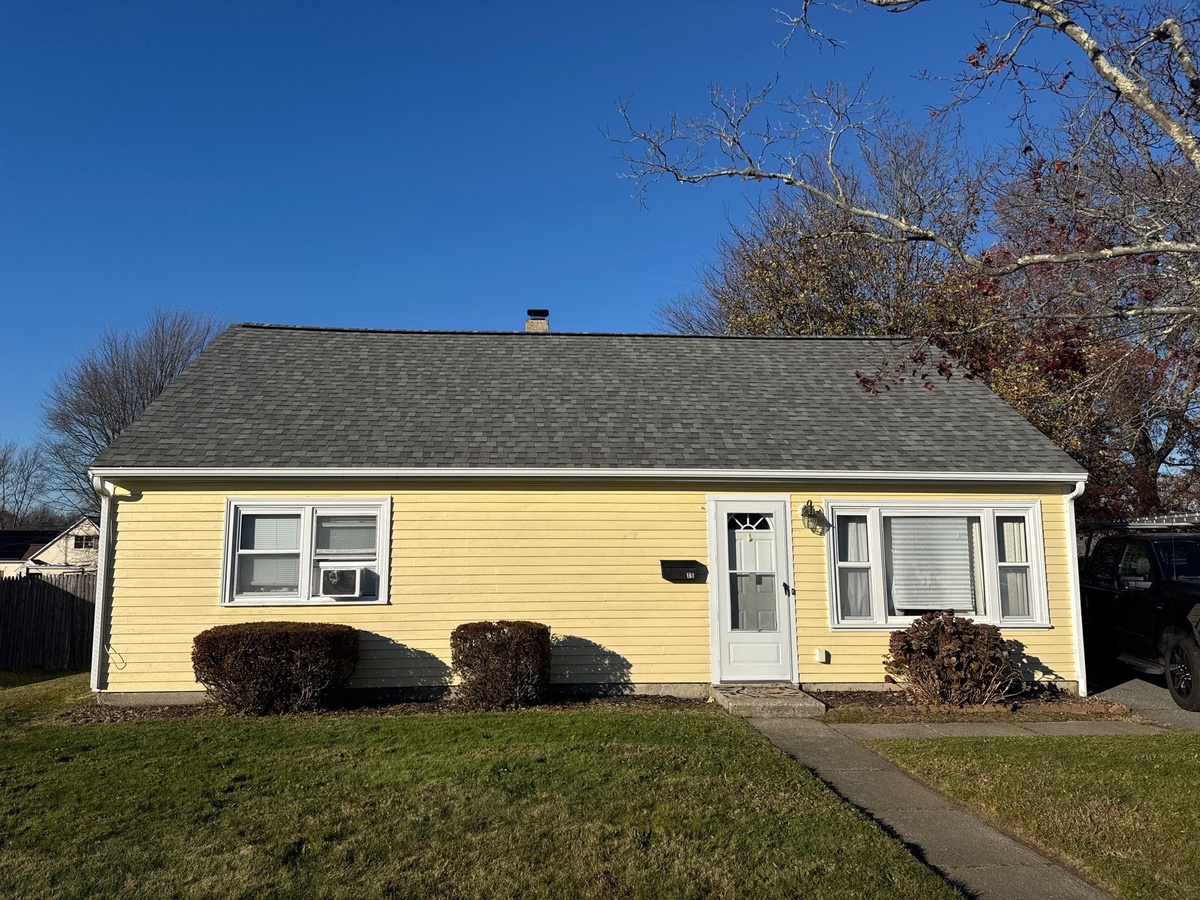 After — Chimney Sealed, Skylight Added, Roof Renewed — CertainTeed Landmark in Georgetown Gray, Bristol, RI