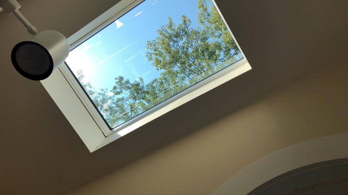 VELUX skylight interior view after North Kingstown RI storm damage restoration
