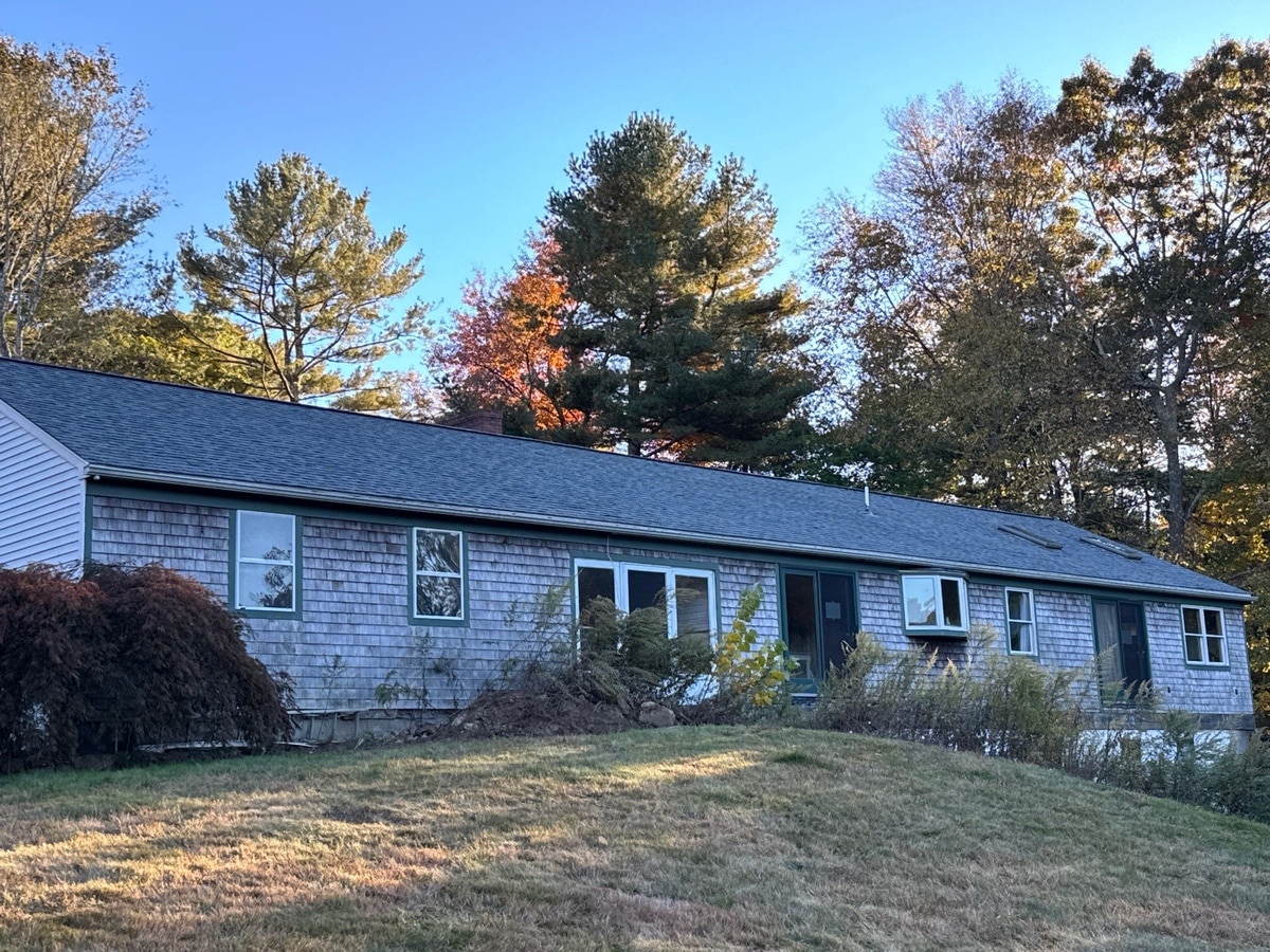Full Colonial Slate roof replacement, West Greenwich ranch home
