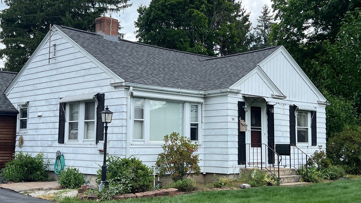After — Entire Roof Covered by Insurance — Landmark PRO in Max Def Pewterwood for a Warwick, RI Wind Claim