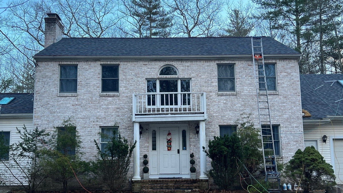 After — Scituate, RI Roofing: CertainTeed Landmark PRO Pewterwood Roof with VELUX Skylights