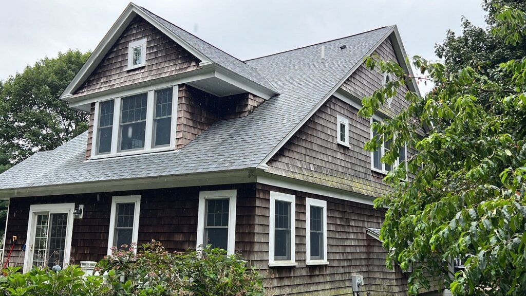 Owens Corning Duration Quarry Gray roof completed in Jamestown RI by Pinnacle Roofing